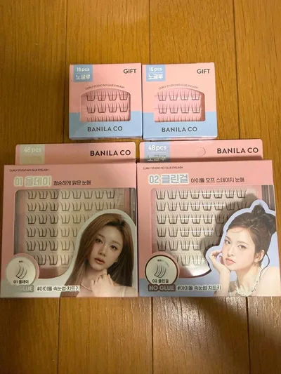 BANILA CO つけまつげ 01 02 2個セット ミニサイズ2箱付き