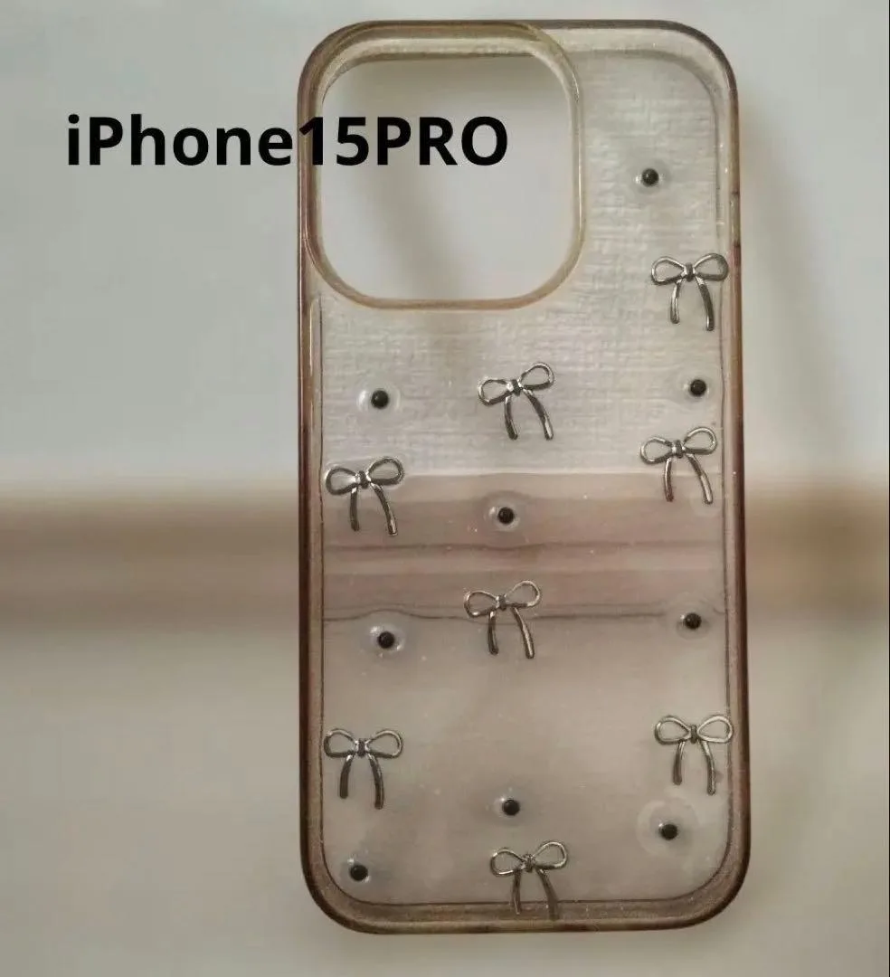 iPhone 15 Pro ケース リボンデザイン