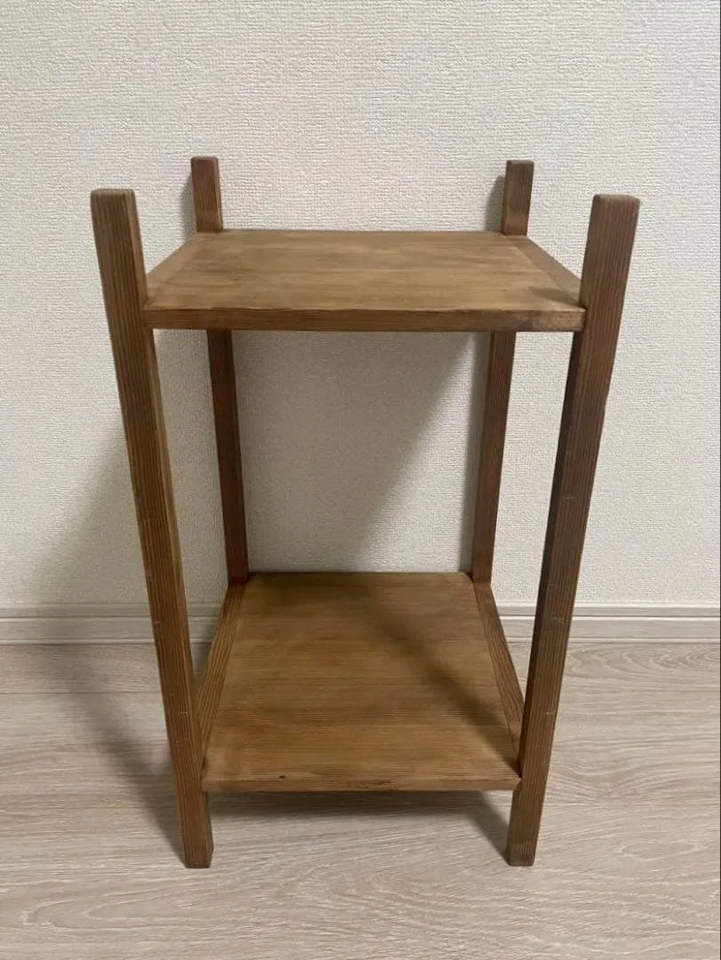 古家具 昭和レトロ ラック サイドテーブル 花台 古道具