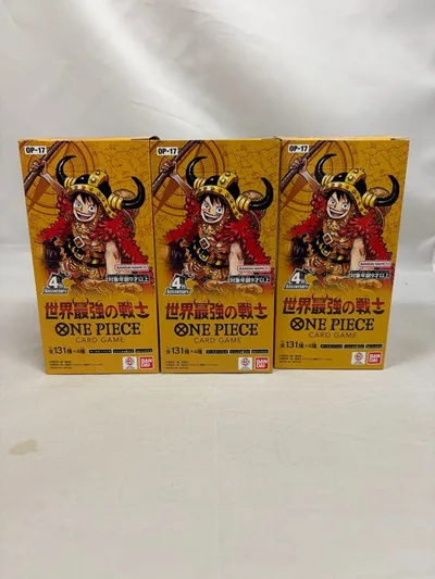 【テープ付き】ワンピースカードゲーム 世界最強の戦士 3BOXセット