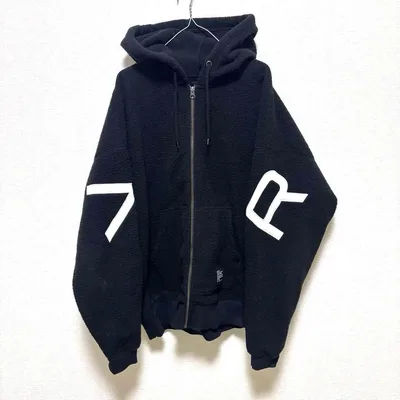 RVCA ボアジャケット フリース パーカー フーディー ブラック