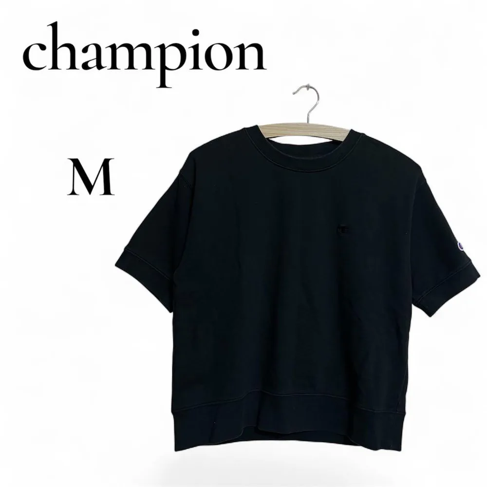 Champion 半袖スウェット ブラック M