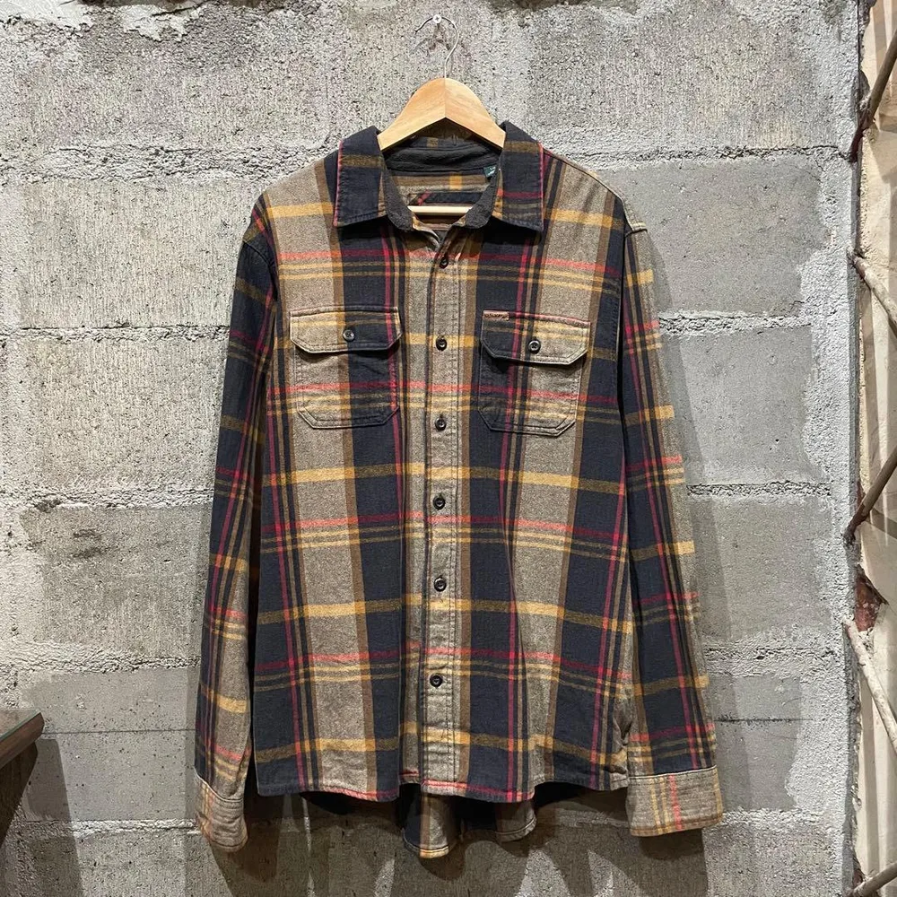 ORVIS オービス ネルシャツ チェック柄 ヘビーネル 裏ボア L 古着