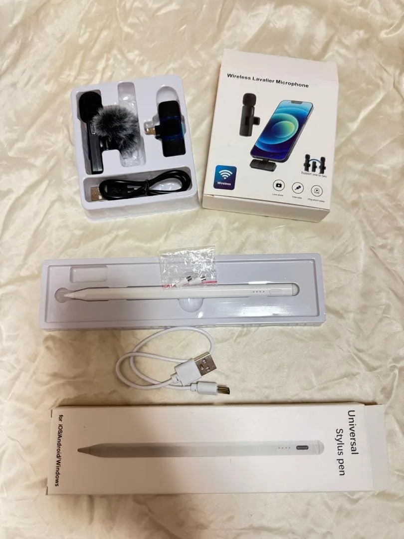 【2点セット】ワイヤレスマイク&汎用タッチペン