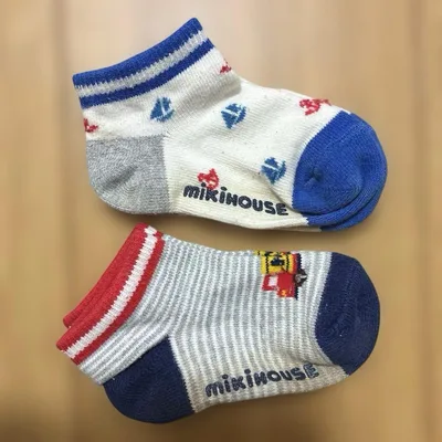 ミキハウス ベビー靴下 2足セット 13-15cm