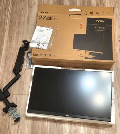 Acer 27インチ 4Kモニター KA270HK モニターアーム付