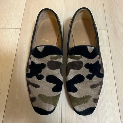 美品✨レア Christian Louboutin カモフラ柄 ローファー 43