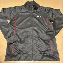美品FILA ジャージ ジャケット ブラック レッド