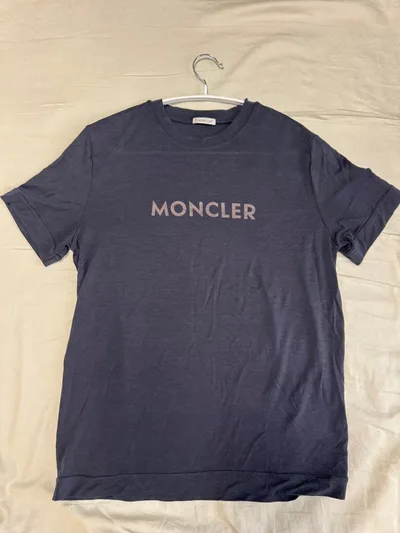 MONCLER モンクレール ロゴTシャツ L ダークネイビー