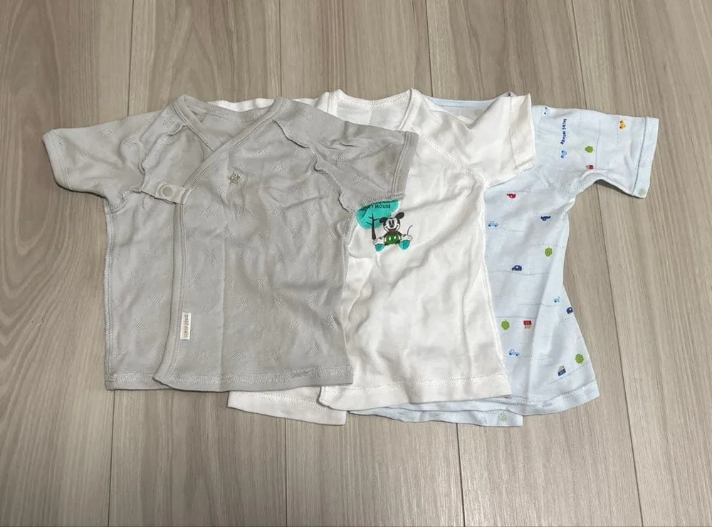 petit main ミキハウス ディズニー ベビー短肌着 3枚セット 50cm