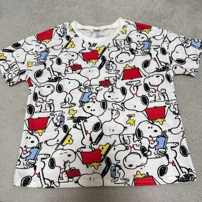 PEANUTS スヌーピー 総柄 Tシャツ 120cm