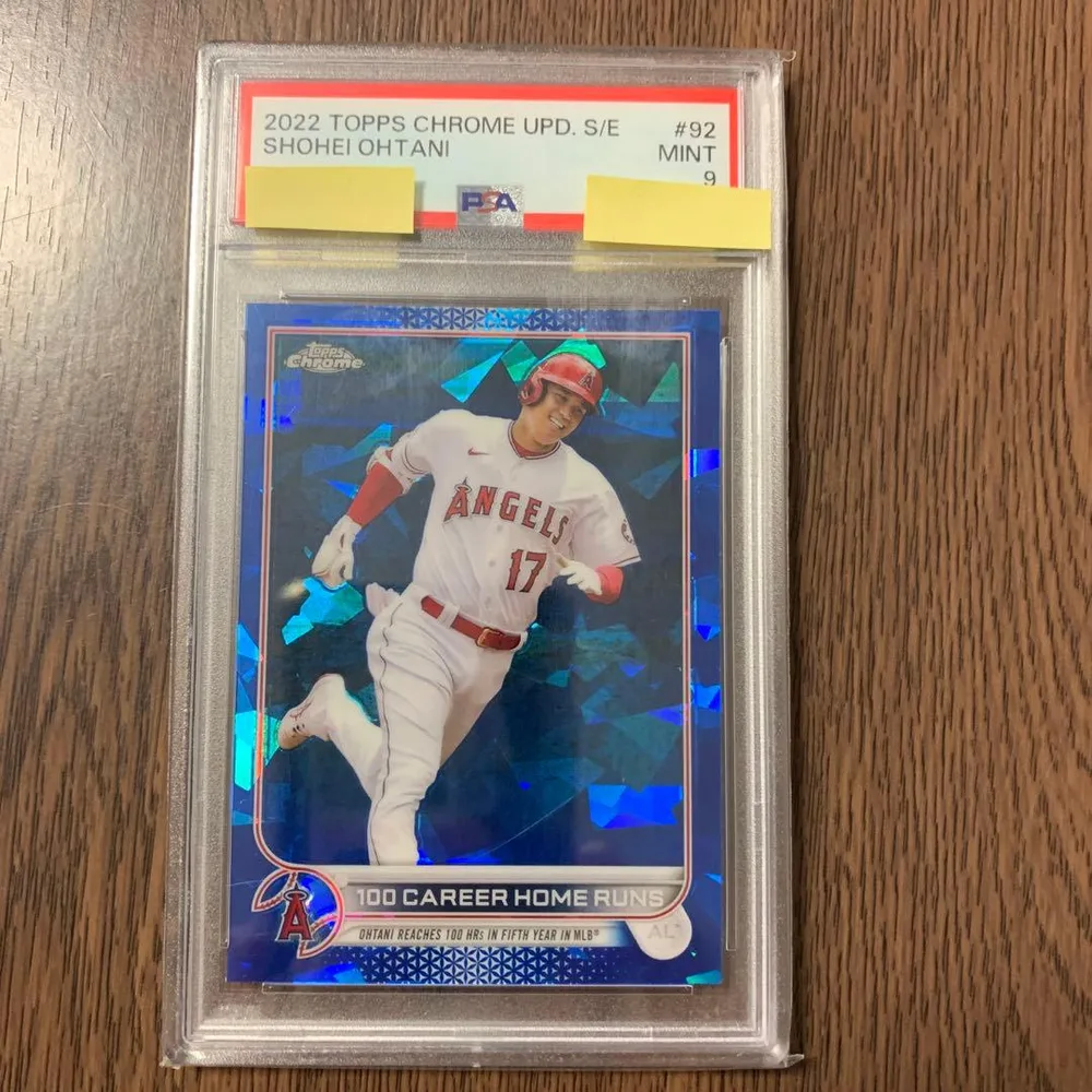 大谷翔平 2022 topps chrome Sapphire PSA9