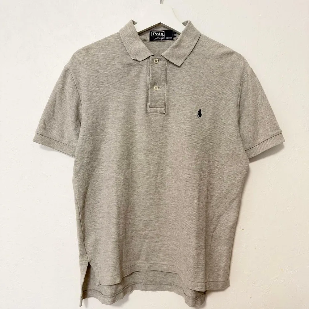 90s POLO RALPH LAUREN ラルフローレン ポロシャツ グレー