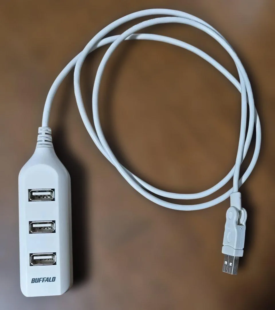 PCオーディオに最適 BUFFALO USBハブ 2.0 x 4個口