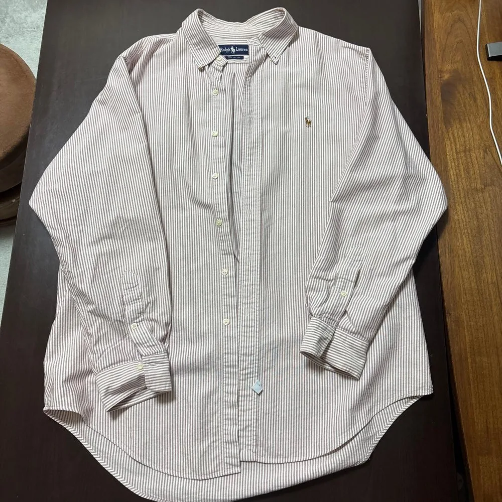 RALPH LAUREN 長袖 ストライプシャツ