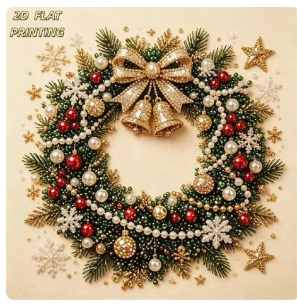 クリスマスリース ダイヤモンドアートキット