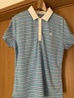 アディダス adidas レディース ゴルフポロシャツ ボーダー L