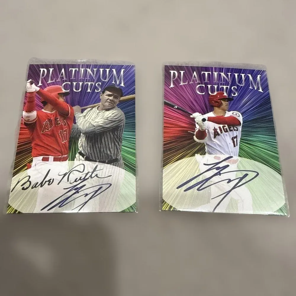 大谷翔平 ベーブ・ルース Platinum Cuts プリントサイン 2枚