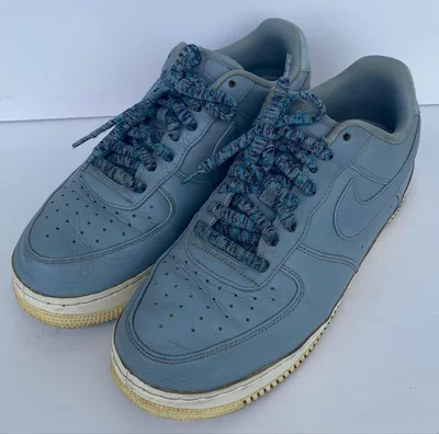 レアカラー NIKE AIR FORCE 1 ローカット レザー ライトブルー