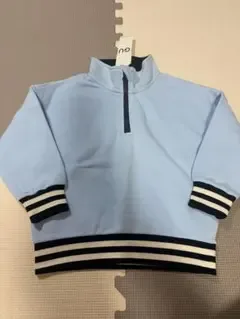 新品 GU キッズ 裏起毛ハーフジップトレーナー 110cm