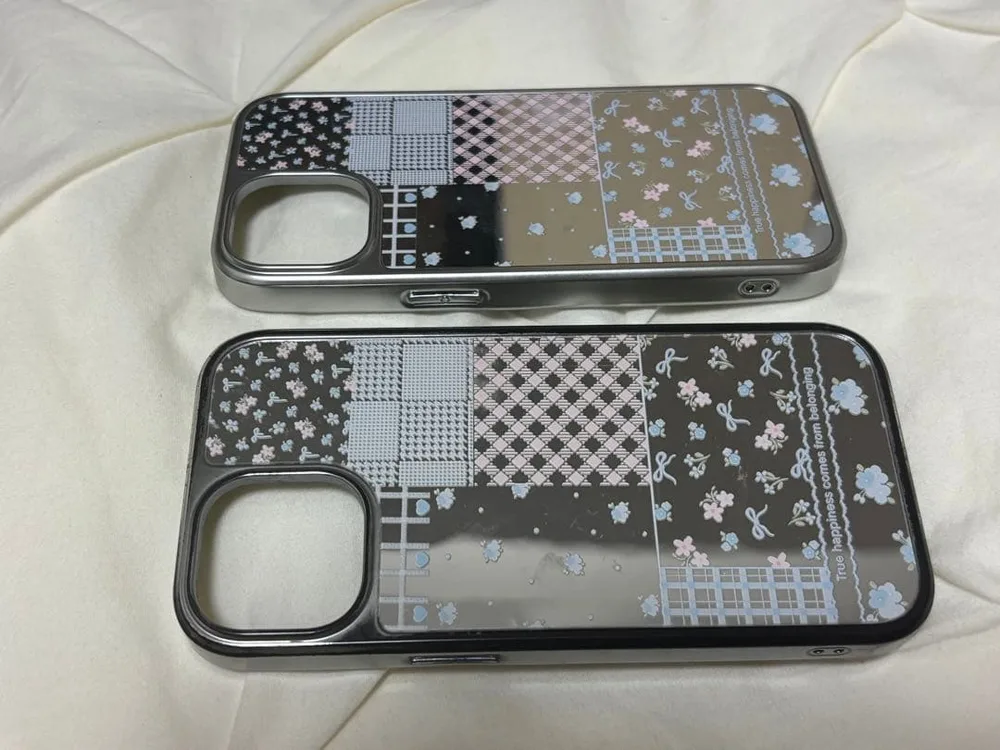 SHEIN iPhone用ケース ミラー調 2個セット iPhone15