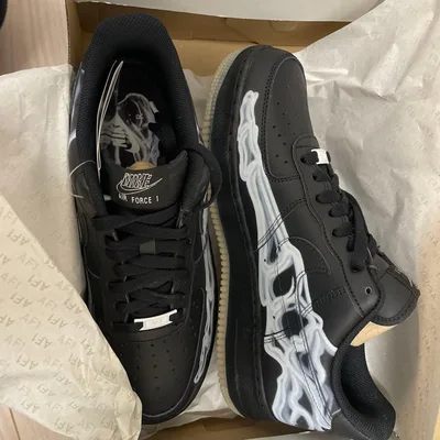 Nike Air Force 1 Skeleton/Black ใหม่และยังไม่ได้ใส่