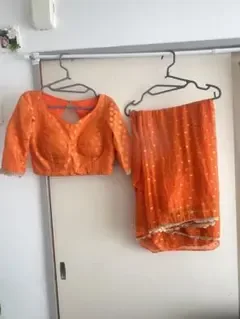 Orange sari