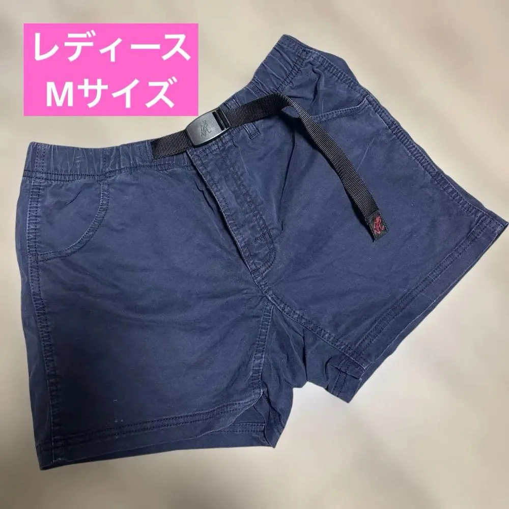 GRAMICCI/グラミチ ネイビー M ベルト付きショートパンツ