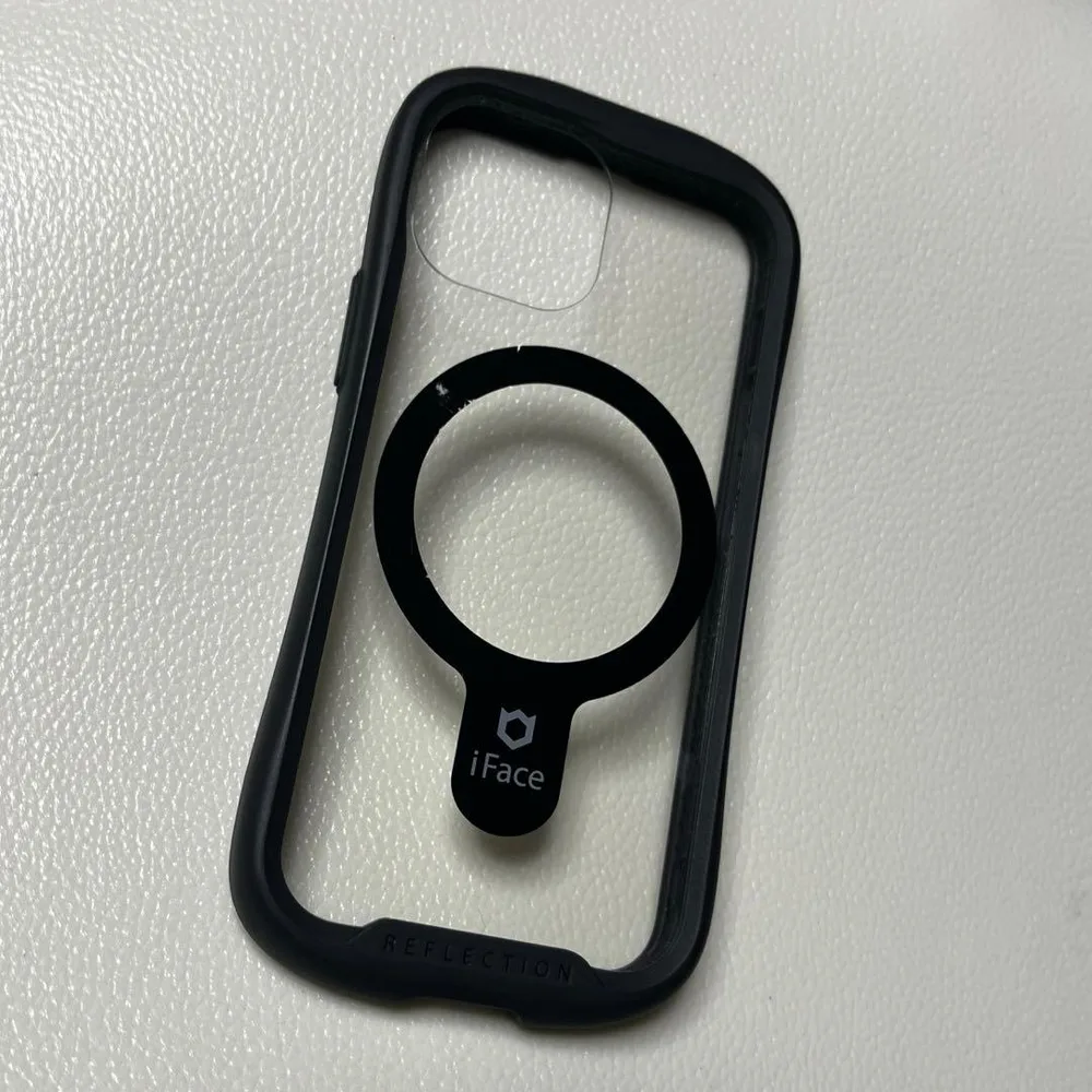 iFace MagSafe対応クリアケース iPhone13mini ブラック