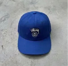 10s stussy キャップ シャネルロゴ ロイヤルブルー