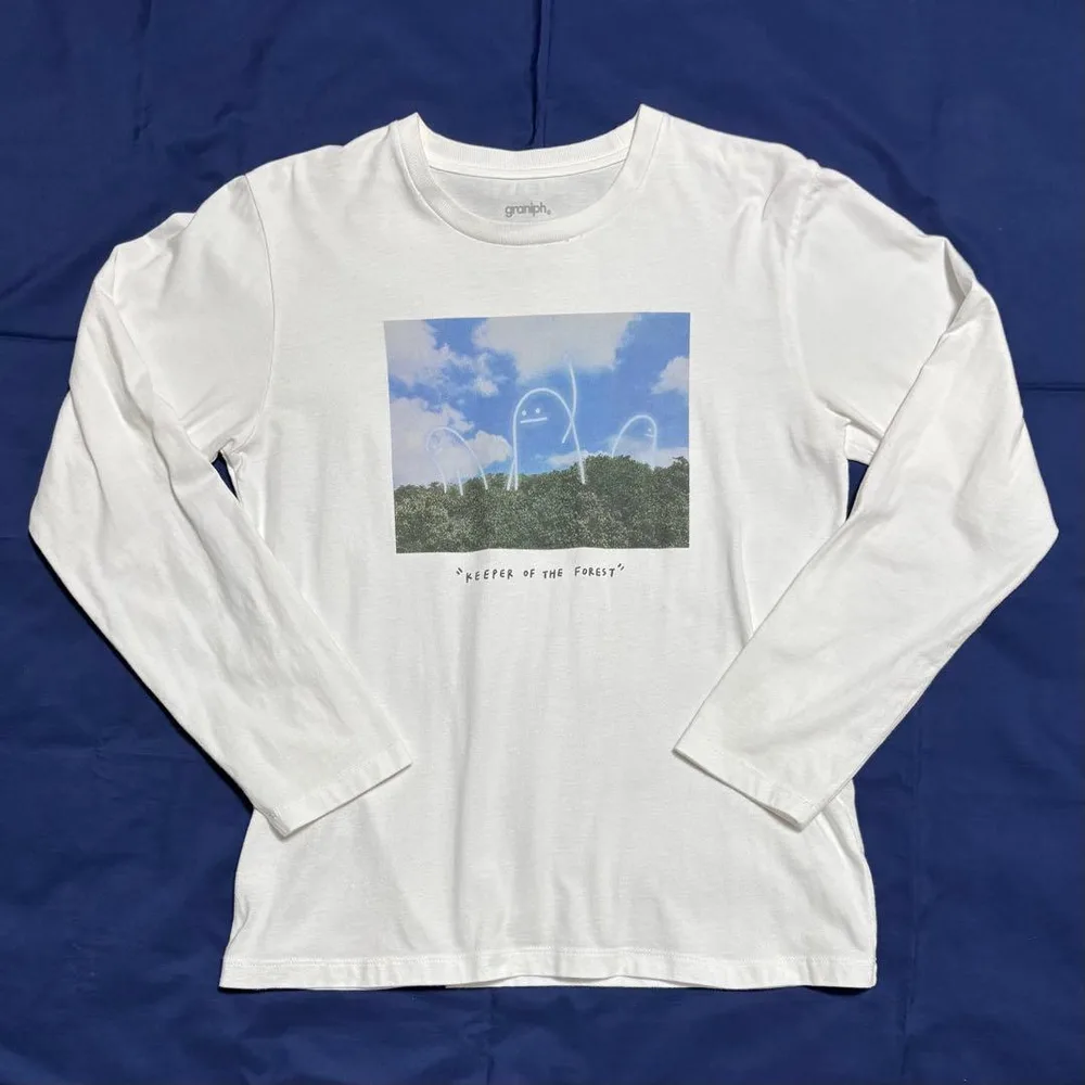 graniph 長袖Tシャツ ビューティフルシャドー SSサイズ グラニフ