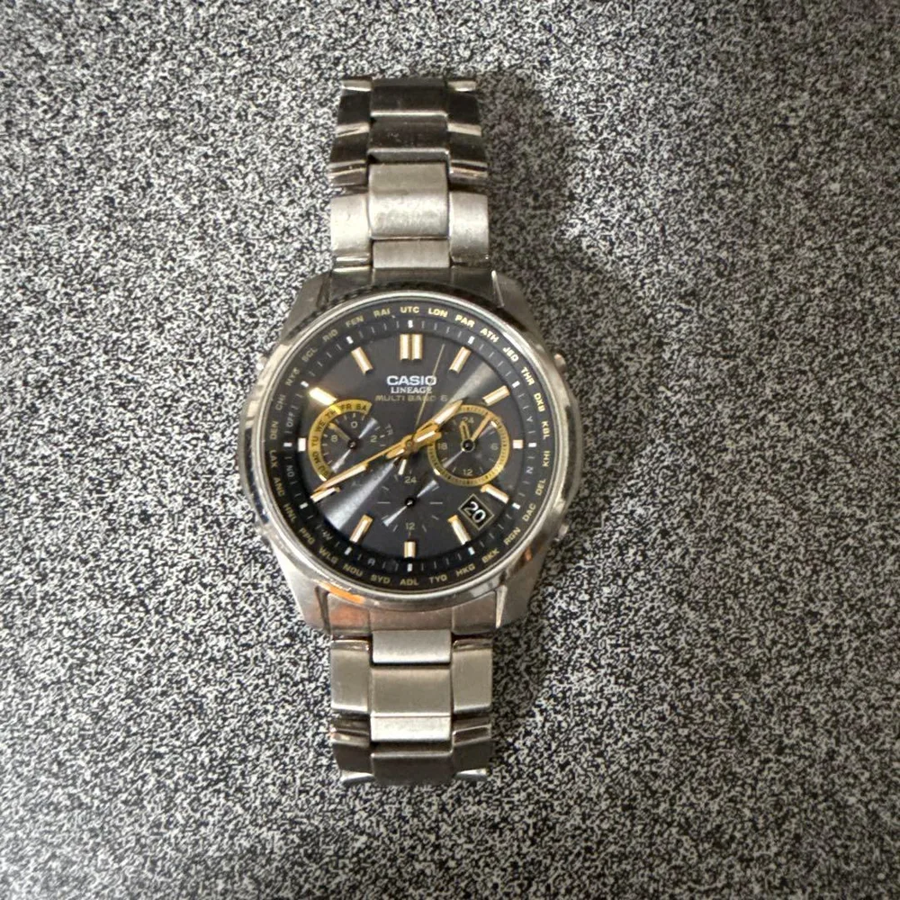 CASIO LINEAGE 電波ソーラー腕時計 本体