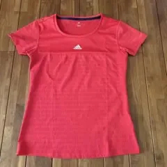 adidas テニスウェア 半袖 Tシャツ レッド Mサイズ