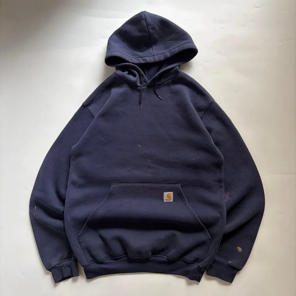 Carhartt フェード ボロ パーカー ネイビー 古着