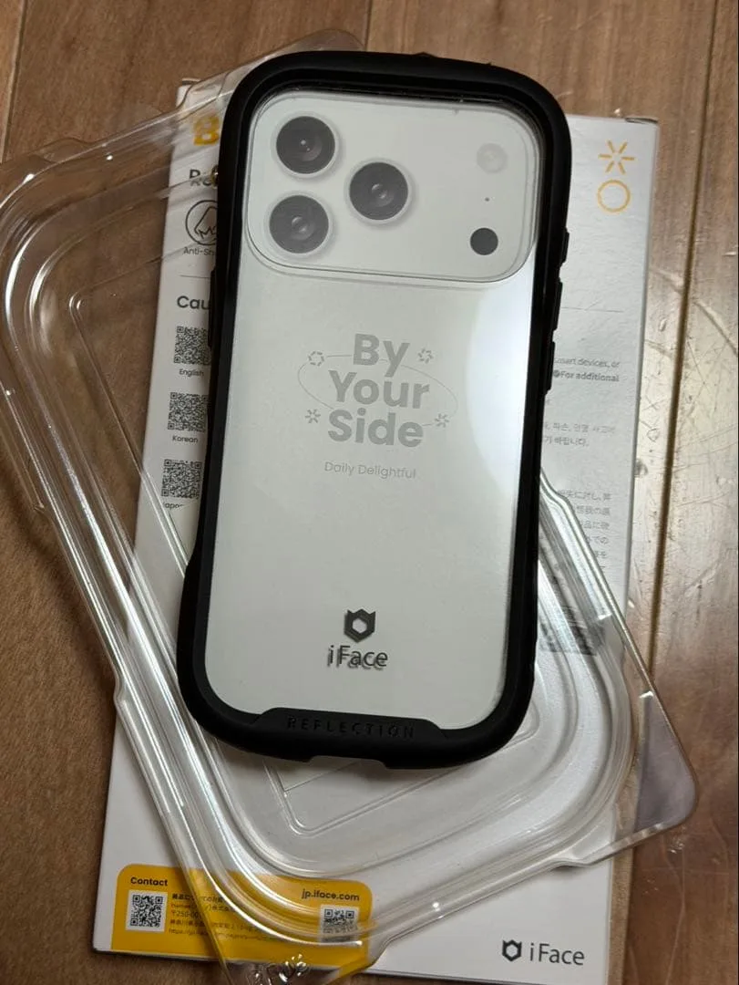 アイフェイス iFace iPhone17 Pro クリアケース 枠ブラック