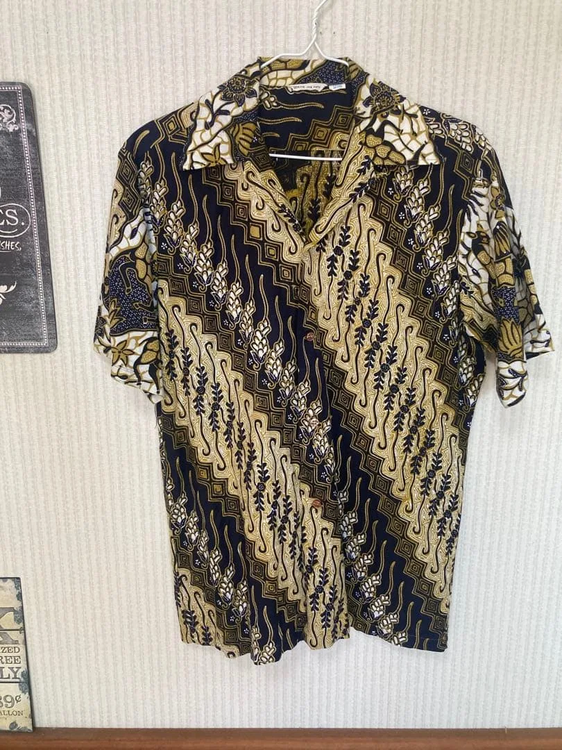 70s vintage古着GENUINE JAVA BATIK アロハ