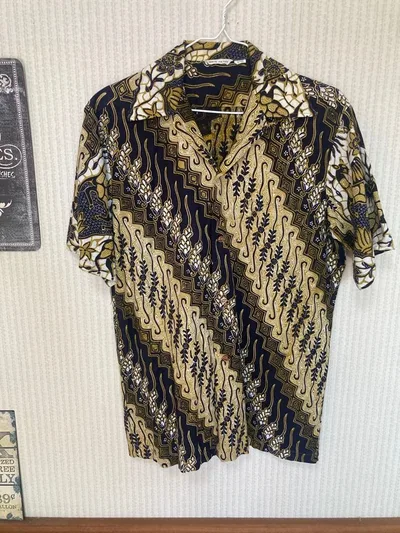 70s vintage古着GENUINE JAVA BATIK アロハ