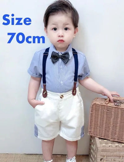 【新品】【値下げ中】フォーマル 男の子 セットアップ 結婚式 70cm