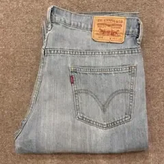 【SB237】 Levi's 604 ストレートパンツ 35インチ ブルー 濃紺