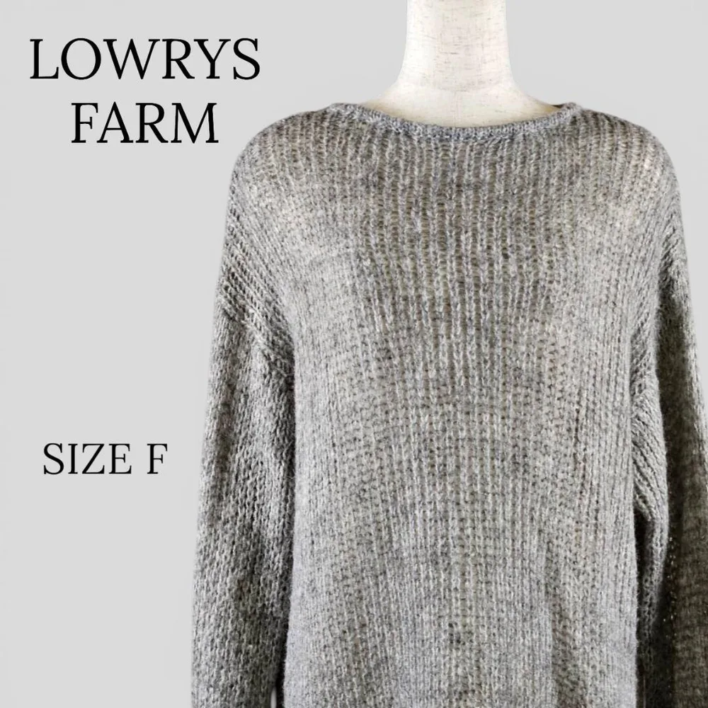 LOWRYS FARM ローリーズファーム 長袖 ニット グレー F