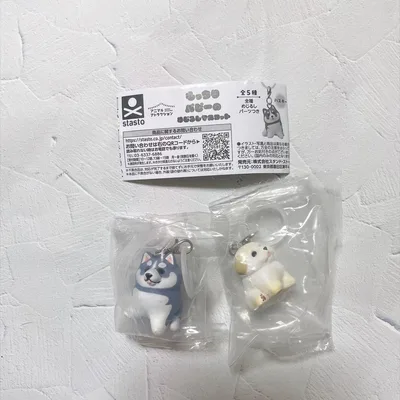 ガチャガチャ もっちりパピーのめじるしマスコット