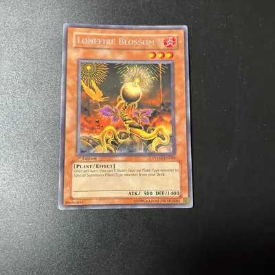 遊戯王 英語版 ローンファイア・ブロッサム 1st レア EU