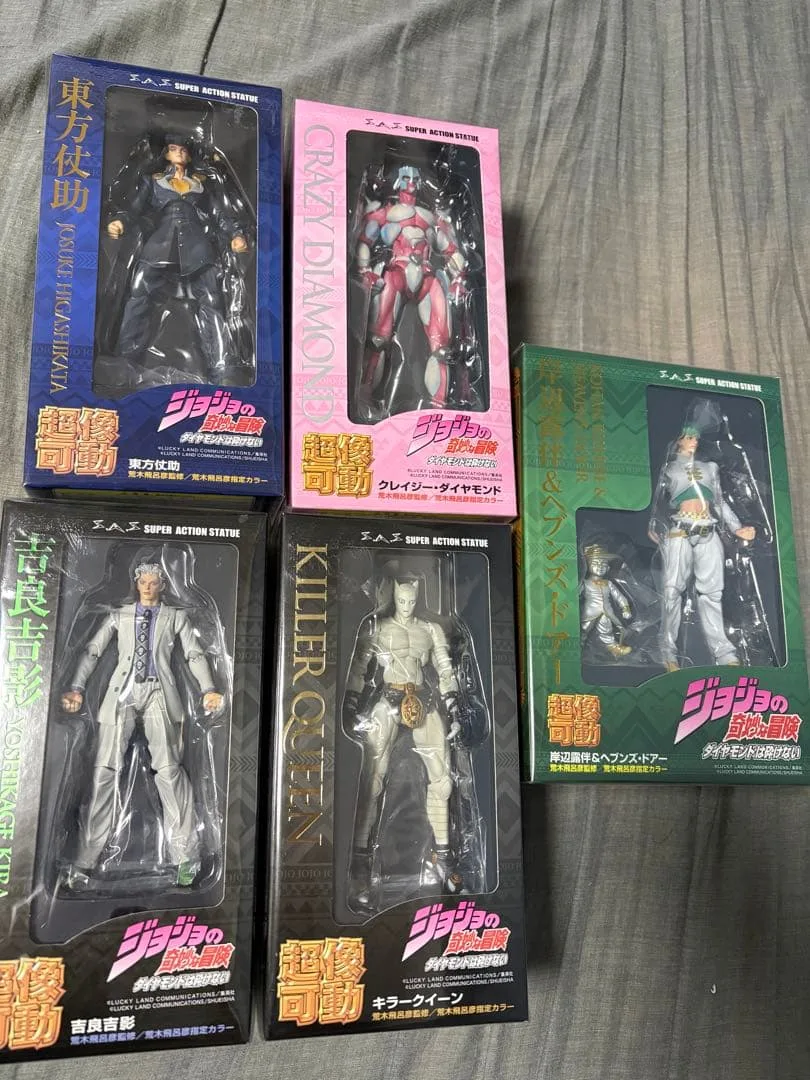 【新品 未開封】超像可動 ジョジョ 第4部 フィギュア 5体セット