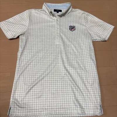 Callaway ゴルフ 半袖シャツ 千鳥格子柄 M