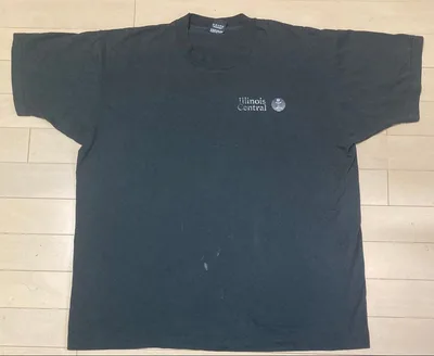 90s USA製 スクリーンスターズ 企業物 イリノイセントラル鉄道 Tシャツ