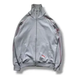 【F3420】PUMA 80s トラックジャケット サイズM相当 ライトグレー