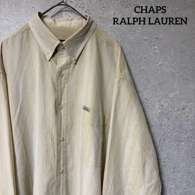 90's CHAPS RALPH LAUREN シャツ 長袖 ラルフローレン L
