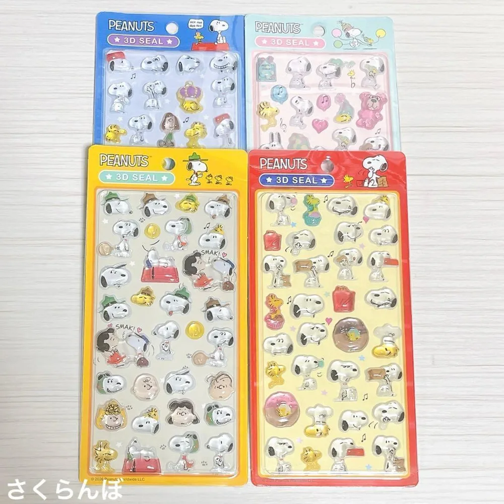 【新品】スヌーピー ぷっくりシール 3Dシール 国内ライセンス 正規品