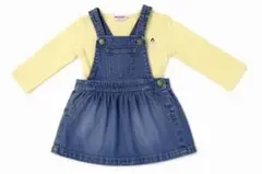 ミニオン風 Baby gap デニムジャンパースカート90