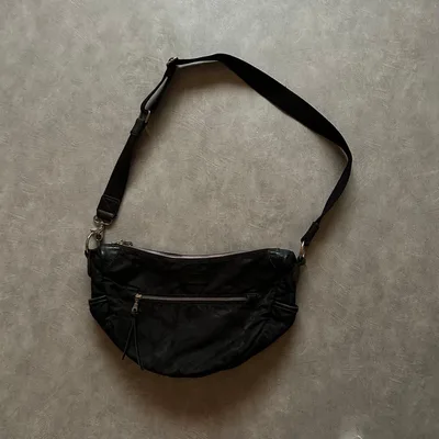 archive grunge nylon shoulder bag y2k